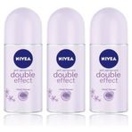 Nivea Double Effect 3x50 ml Kadın Deo Roll-On