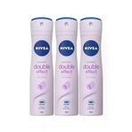 Nivea Double Effect Deo Sprey 150 Ml X 3