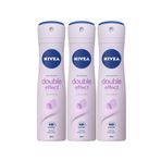 Nivea Double Effect Mor Düşler 150x3 ml Kadın Deodorant