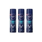 Nivea Dry Fresh Erkek 3x150 ml Sprey Deodorant