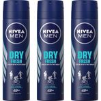 Nivea Dry Fresh Erkek 3x150 ml Sprey Deodorant