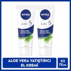 Nivea El Kremi 2×75 ml Sülfatsız Aloe Vera Yoğun Nemlendirme Hızlı Emilim Yatıştırıcı Bakım