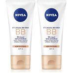 NIVEA Essentials 5'i 1 Arada BB Krem, 24 Saat Nemlendirme+Doğal Jojoba Yağı Özü +Açık Cilt Tonu 50 ml, SPF 15 Güneş Koruması (2 paketi)