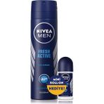 NIVEA Fresh Active Erkek Sprey Deodorant 150 ml Hızlı Kuruma ile Uzun Süreli Ferahlık