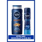 Nivea Fresh Active Pudrasız Erkek Sprey Deodorant 150 ml + Nivea Duş Jeli 500 ml