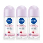Nivea Fresh Cherry 3x50 ml Kadın Roll-On