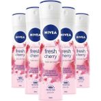 Nivea Fresh Cherry 5x150 ml Kadın Deodorant