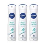 Nivea Fresh Comfort 3 x 150 ml Kadın Sprey Deodorant