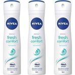 Nivea Fresh Comfort 3 x 150 ml Kadın Sprey Deodorant
