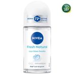 Nivea Fresh Natural 10x50 ML Kadın Roll On