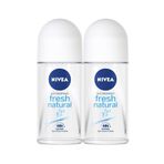 Nivea Fresh Natural 2x50 ml Kadın Deodorant Roll-On