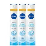 Nivea Fresh Natural 3x200 ML Kadın Sprey Deodorant