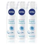 Nivea Fresh Naturals 3x150 ml Kadın Sprey Deodorant