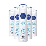 Nivea Fresh Naturel 5x150 ml Kadın Sprey Deodorant