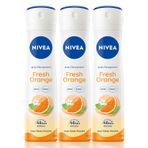 Nivea Fresh Orange 3x150 ml Kadın Deodorant