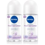 NIVEA Fresh Sensation Kadın Roll On Deodorant 50 ml,72 Saat Anti-Perspirant Koruma (2 paketi)