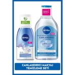 NIVEA Göz Makyaj Temizleyici 125ml ve Canlandırıcı Micellar Makyaj Temizleme Suyu, Amino Asit, E Vitamini