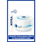 Nivea Güneş Koruyucu Renksiz Dudak Bakım Kremi MedRepair SPF15 ve Soft Nemlendirici Vücut Bakım Kremi300ml