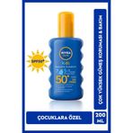 NIVEA Hassas Güneş Koruması,Suya Dayanıklı Bebek,Çocuklar için 5'İ 1 Arada Bakım Spreyi-Spf 50 Demb.1393