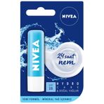 NIVEA Hydro Care Dudak Bakım Kremi, 4,8 gr, 24 Saat Nem, Doğal Yağlar, SPF 15
