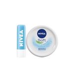 Nivea Hydro Care Dudak Bakım Kremi 4,8gr + Soft Nemlendirici Bakım Kremi 300ml