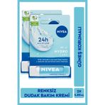NIVEA Hydro Care Dudak Bakım Kremi, SPF 15, 4.8gr, 2 Adet