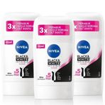 Nivea Invisible Black & White Clear 3x50 ml Kadın Stick Deodorant