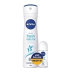 Nivea Invisible Black & White Clear Kadın Deodorant Sprey 150 ml + Mini Roll-on 25 ml hediye