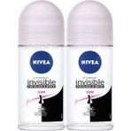 Nivea Invısıble Black & White Clear Roll On Deodorant 50 ml Kadın 48 Saat Koruma 2'li Avantaj Paketi