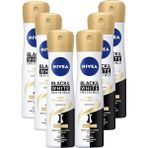 Nivea Invisible Black & White İpeksi Pürüz 6x150 ml Kadın Deodorant
