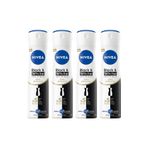 Nivea Invisible Black White İpeksi Pürüzsüzlük 4x150 ml Kadın Sprey Deodorant