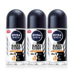 Nivea Invisible Black White Men Güçlü Etki 3x50 ml Erkek Roll-On Deodorant