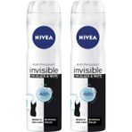 Nivea Invisible Black& White Pure 2x150 ml Kadın Sprey Deodorant
