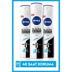 Nivea Invisible Black & White Pure 3x150 ml Kadın Sprey Deodorant