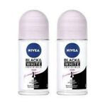 NIVEA Invisible Clear Black & White Deo Rollon 50ml X 2 Adet