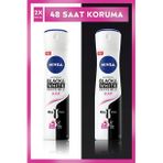 Nivea Kadın Black & White Invisible Clear 48 Saat Anti-Perspirant Koruma 150 ml x 2 Adet Sprey Deodorant