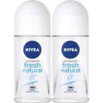 NIVEA Kadın Fresh Roll on Deodorant 50 ml x2 Adet Okyanus Özleri ile 48 Saat Koruma