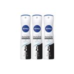 NIVEA Kadın İnvisible Black And White Pure 150 ml Deodorant 3 Adet
