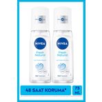 NIVEA Kadın Pump Sprey Deodorant 75ml, 48 Saat Ter Koruması, Uzun Süren Ferahlık, Okyanus Özleri, X2 Adet