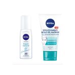 Nivea Kadın Pump Sprey Deodorant + Sivilce Karşıtı 3'Ü 1 Arada Beyaz Kil Maskesi 150 Ml