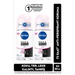 Nivea Kadın Roll-on Deodorant Black&white Invisible Clear 50ml, 72 Saat Anti-perspirant, X2 Adet