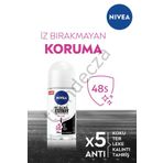 Nivea Kadın Roll-on Deodorant Black&white Invisible Clear 50ml,48saat Anti-perspirant Koruma Ve Ferah Koku