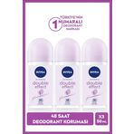 Nıvea Kadın Roll-On Deodorant Double Effect 50Ml, Ter Kokusuna Karşı 48 Saat Koruma, X3 Adet