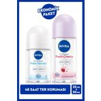 NIVEA Kadın Roll-on Deodorant Fresh Sensation 50ml Mini Roll-on Fresh Natural 25ml, Anti-perspirant Koruma