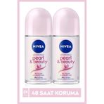 NIVEA Kadın Roll-on Deodorant Pearl&Beauty 50ml, 48 Saat Anti-perspirant Ter Karşıtı Koruma, X2 Adet P07292