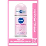 NIVEA Kadın Roll-on Deodorant Pearl&Beauty 50ml, 72 Saat Anti-perspirant Koruma, Alkolsüz, Çiçeksi Koku