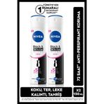 NIVEA Kadın Sprey Deodorant Black & White Clear, 150ml, 72 Saat Anti-Perspirant Ter Koruması, Set of 2