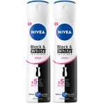 NIVEA Kadın Sprey Deodorant Black&White Invisible Clear 150 ml,72 Saat Terleme ve Ter Kokusuna Karşı Anti Perspirant Koruma, Çiçek Kokusu,Kıyafetlerde Leke Karşıtı, Alkol İçermez 2li paket
