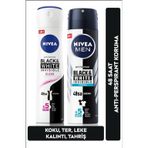 Nıvea Kadın Sprey Deodorant Black&White Invisible Clear 150Ml Ve Nıvea Men Erkek Sprey Deodorant Black&White Invisible F