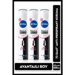 Nıvea Kadın Sprey Deodorant Black&White Invisible Clear 200Ml, 72 Saat Anti-Perspirant Ter Koruma, X3adet